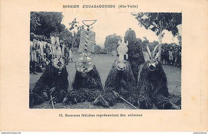 Burkina Faso - Hommes fétiches représentant des animaux - Ed. Mission d'Ouagadougou 13
