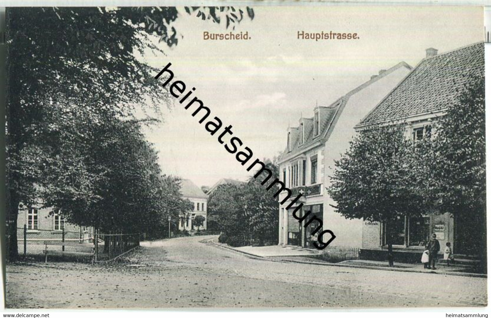 Burscheid - Hauptstrasse - Maggi-Schild - AK ca. 1910 - Verlag Rob. Reininghaus Burscheid