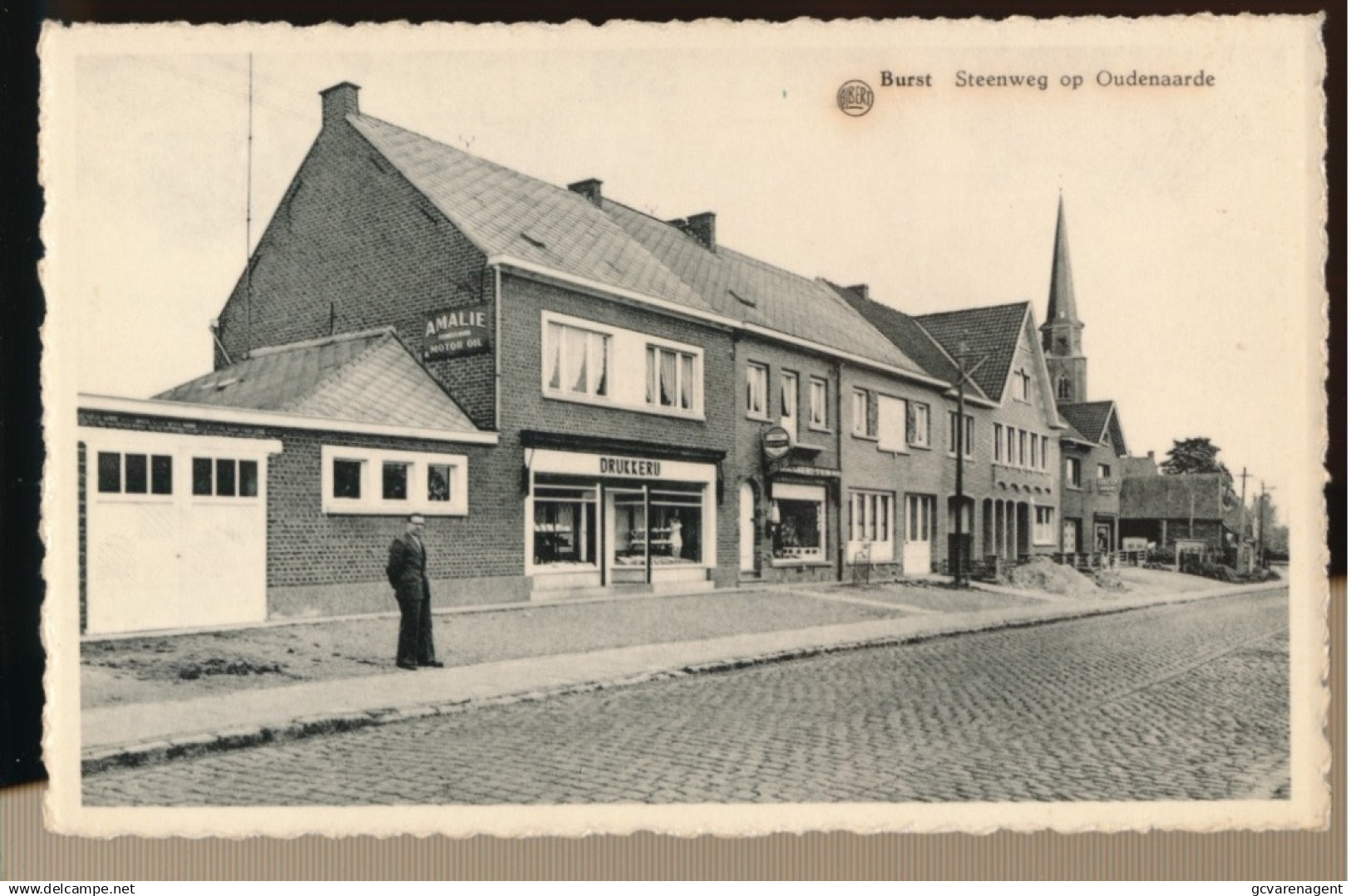 BURST  STEENWEG OP OUDENAARDE    LINKS DRUKKERIJ EN CAFE