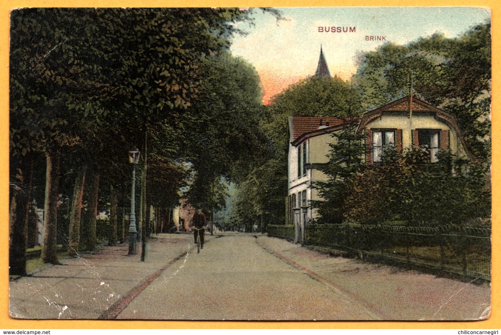 Bussum - Brink - Bicyclette - Animée - J.H. SCHAEFER'S - 1913