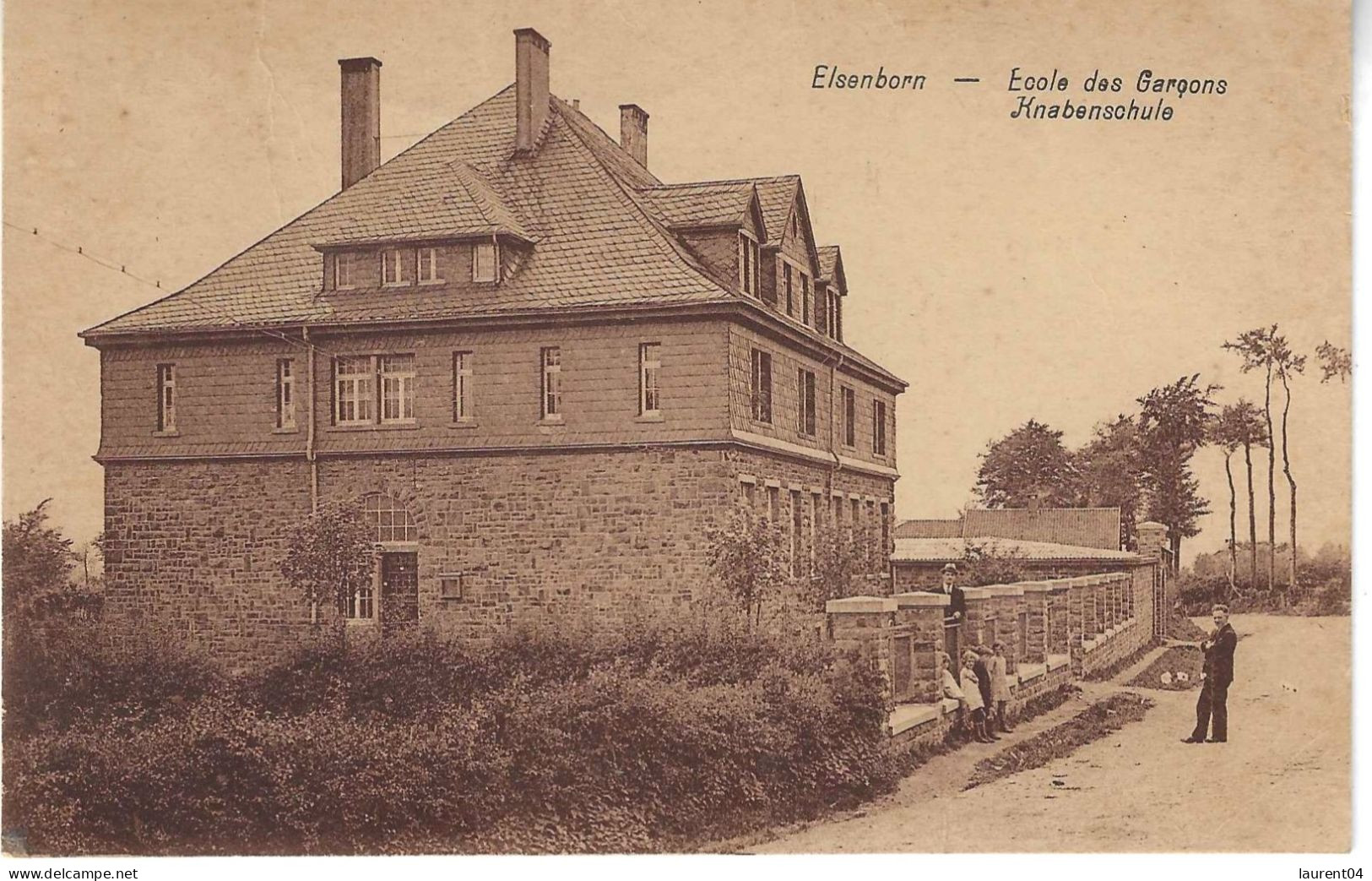 BUTGENBACH. ELSENBORN.  ECOLE DES GARCONS.  ANIMATION.