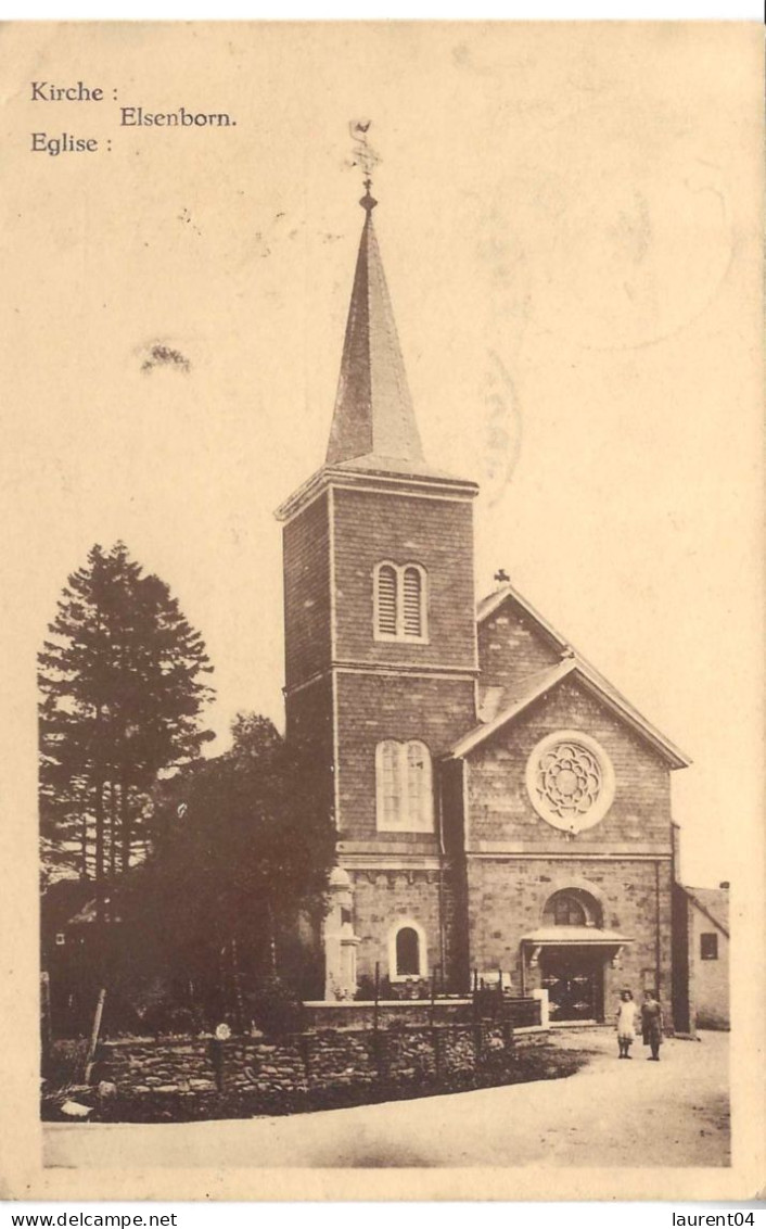 BUTGENBACH. ELSENBORN.  EGLISE.  ANIMATION..