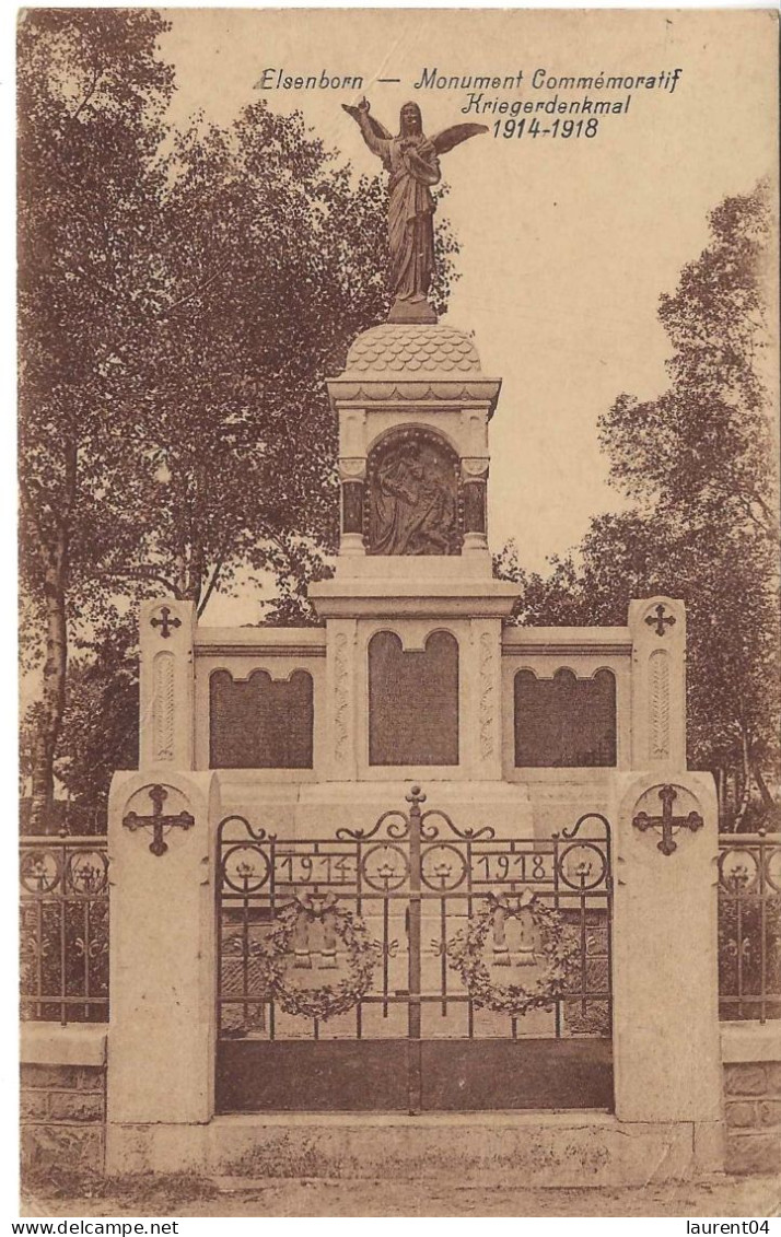 BUTGENBACH.ELSENBORN.  MONUMENT COMMEMORATIF 1914- 1918