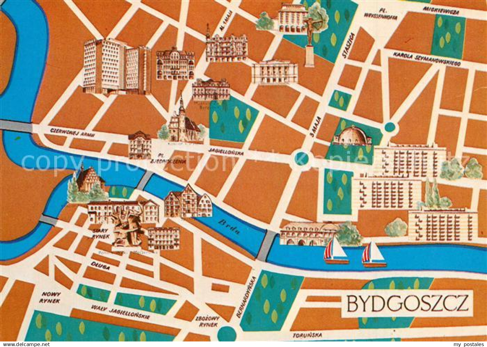Bydgoszcz Pommern Stadtplan