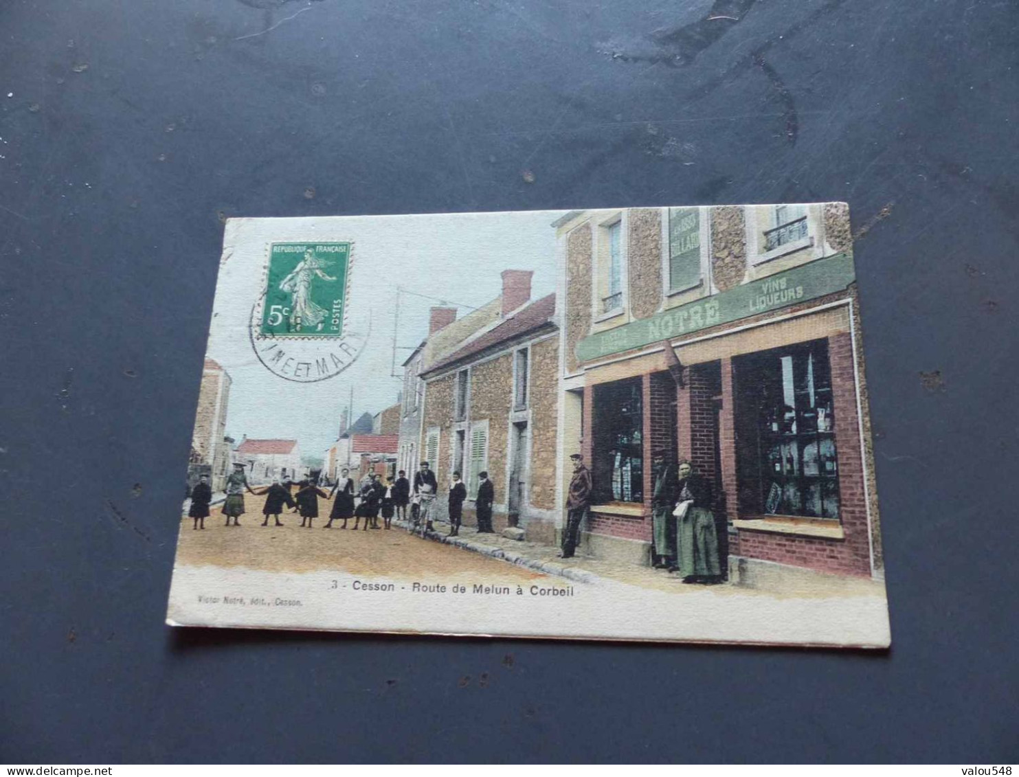 C-10453 , CPA, CESSON, Route de Melun à Corbeil, Epicerie Notré