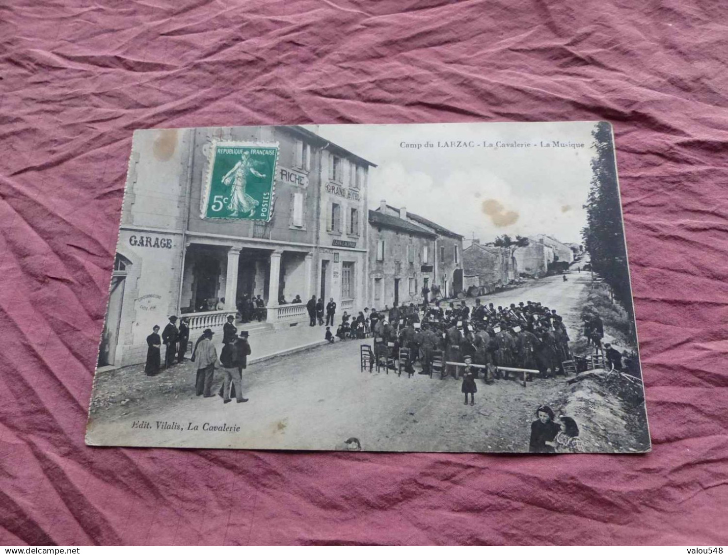 C-4495 , CPA, Camp du Larzac, La Cavalerie, La Musique