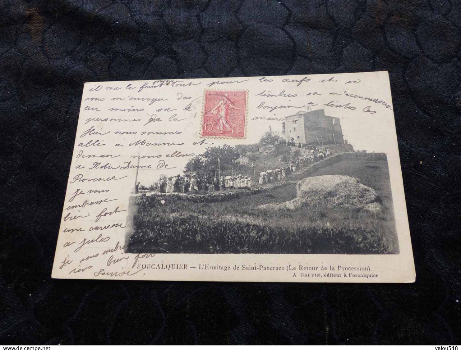 C-5009 , CPA, Forcalquier, L'Ermitage de Saint Pancrace, Le Retour de Procession
