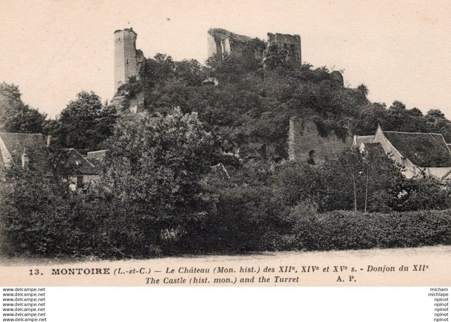 C P A   41 - MONTOIRE - SUR - LE - LOIR -  le chateau