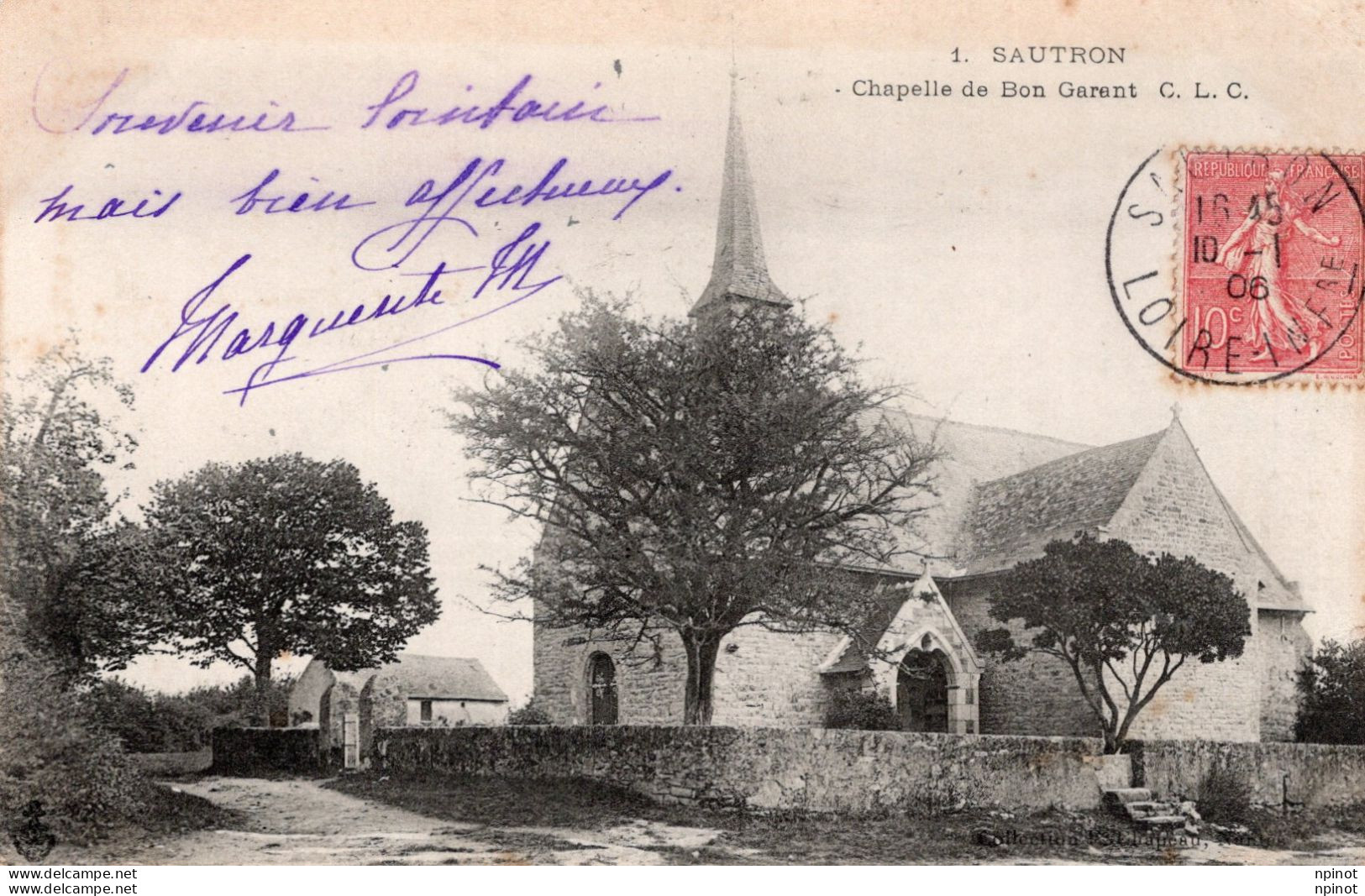 C P A - 44 -  SAUTRON -  chapelle de bon garant