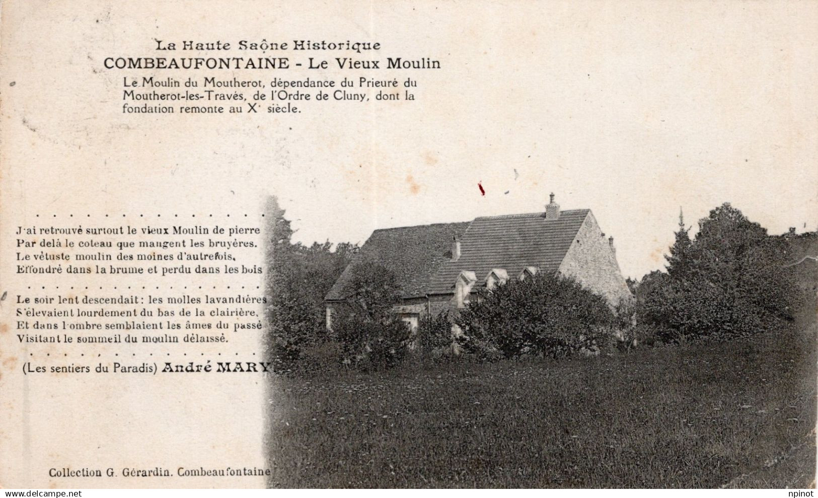 C P A  - 70 - COMBEAUFONTAINE -  le vieux moulin