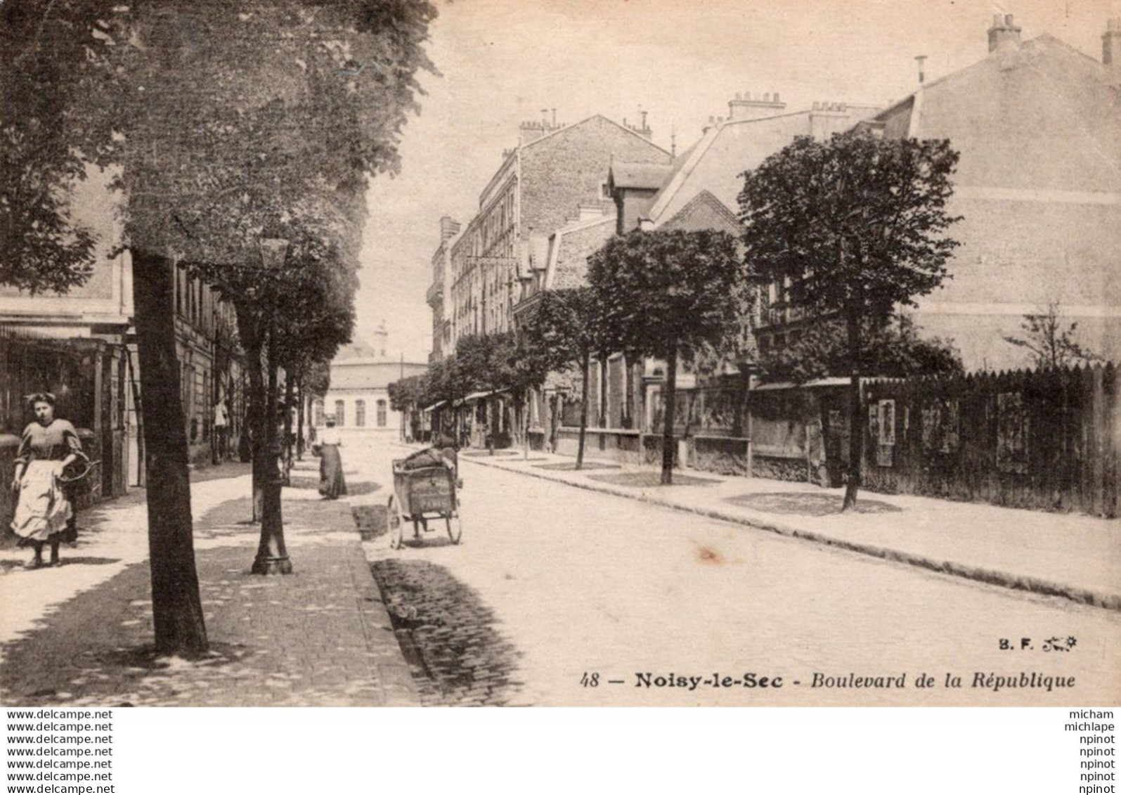 C P A - 93 - NOISY LE SEC  boulevard de la republique