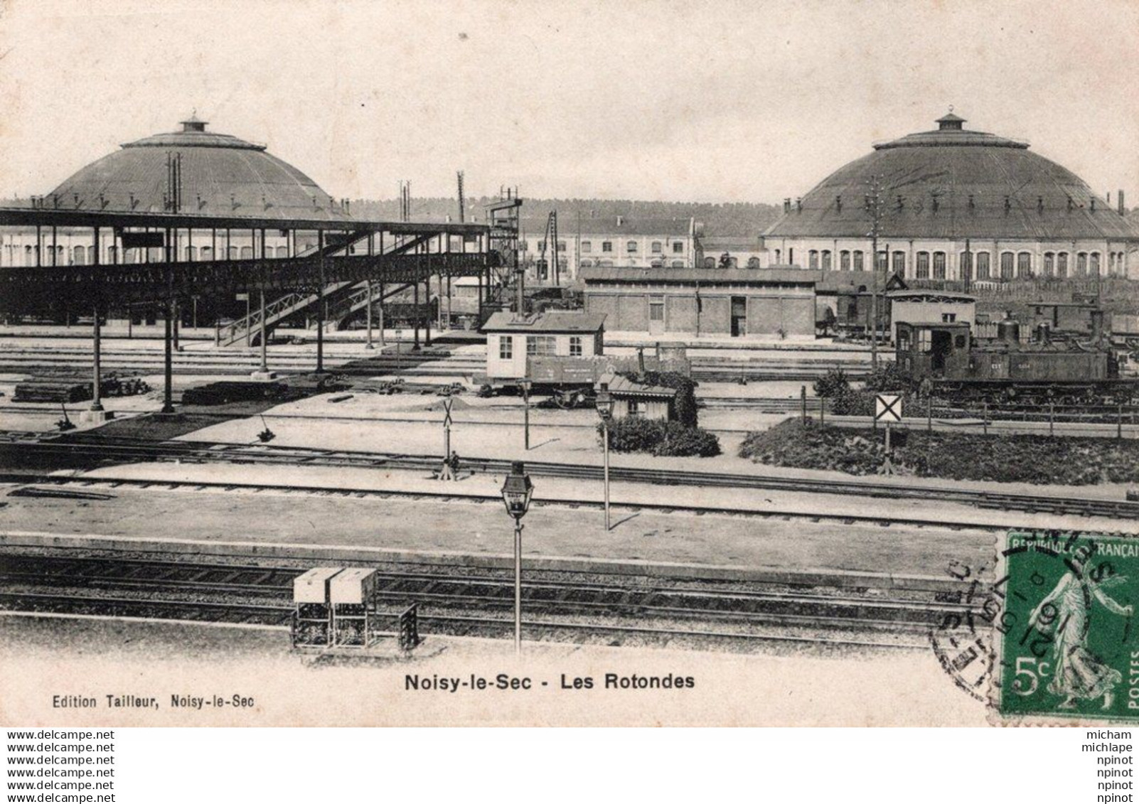 C P A 93 NOISY  LE  SEC - gare -   les rotondes