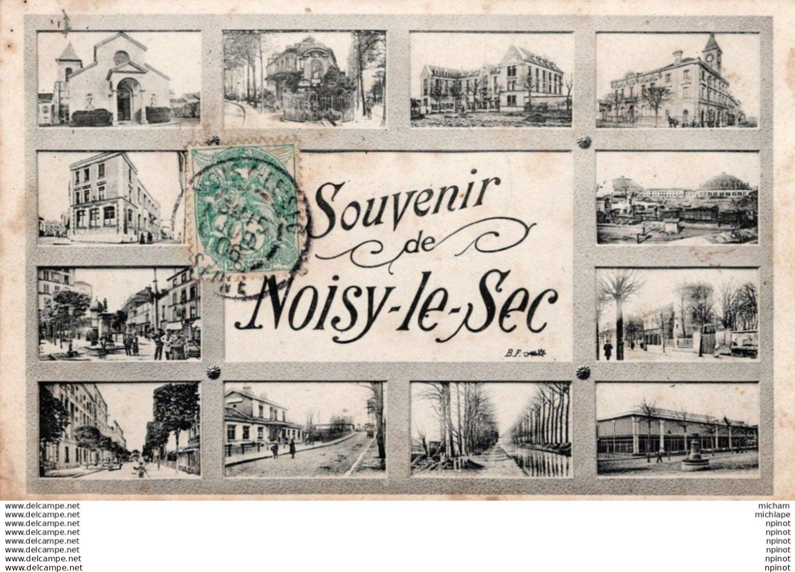 C P A  93 - NOISY LE SEC  souvenir de  noisy le sec  multivue
