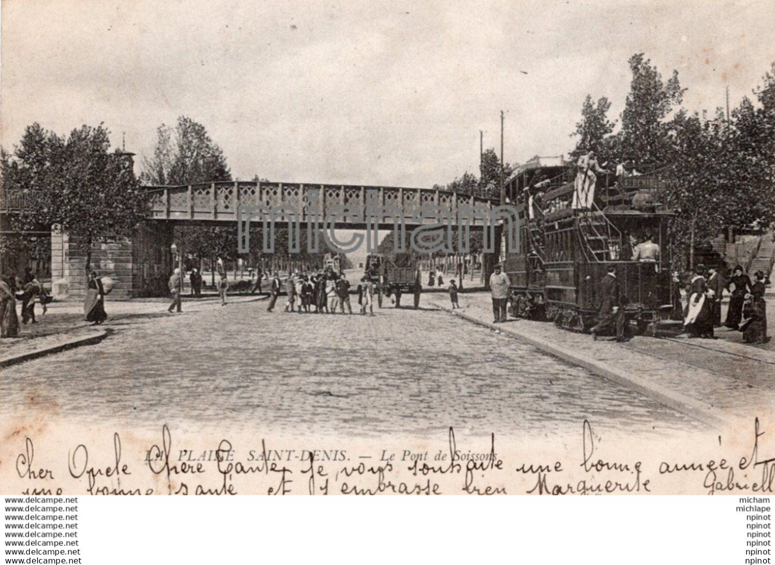 C P A   93  SAINT DENIS  - la plaine saint denis le pont de  Soisson