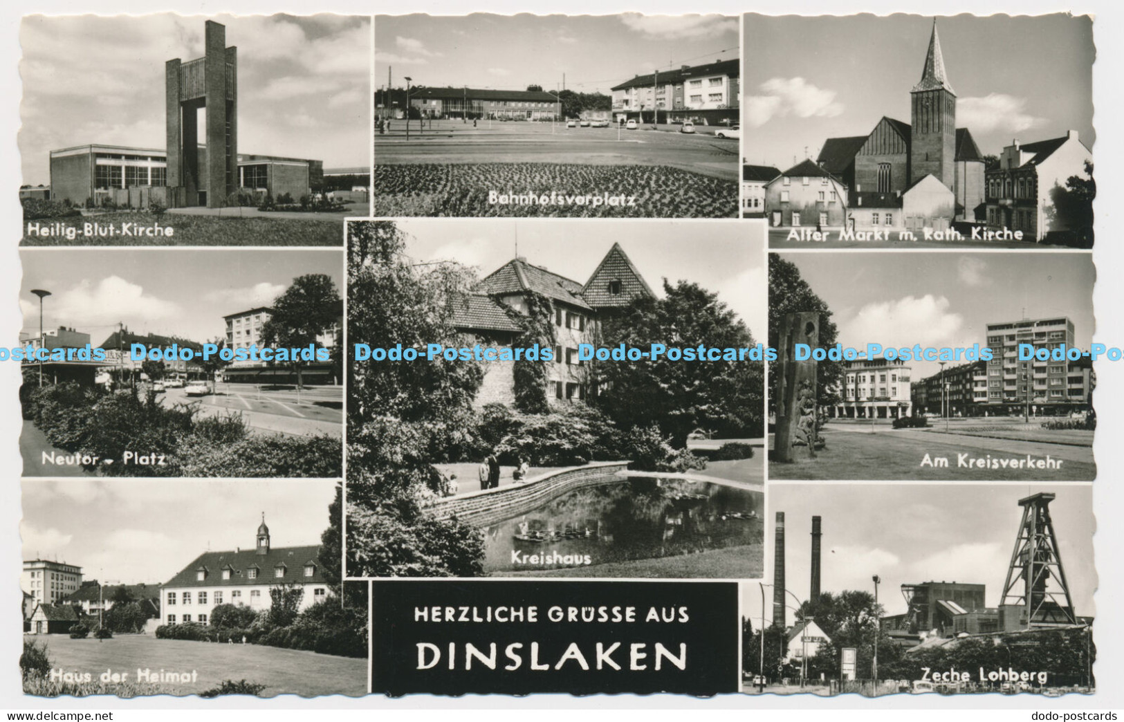C005476 Herzliche Grusse aus Dinslaken. Krapohl. Multi View