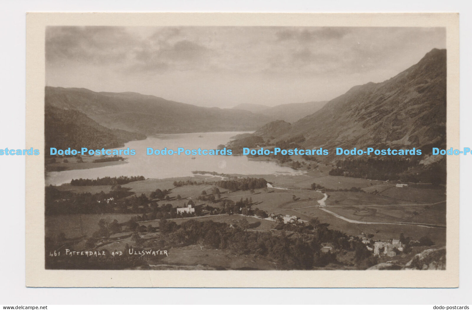 C016026 Patterdale and Ullswater. RP. Postcard. 1937