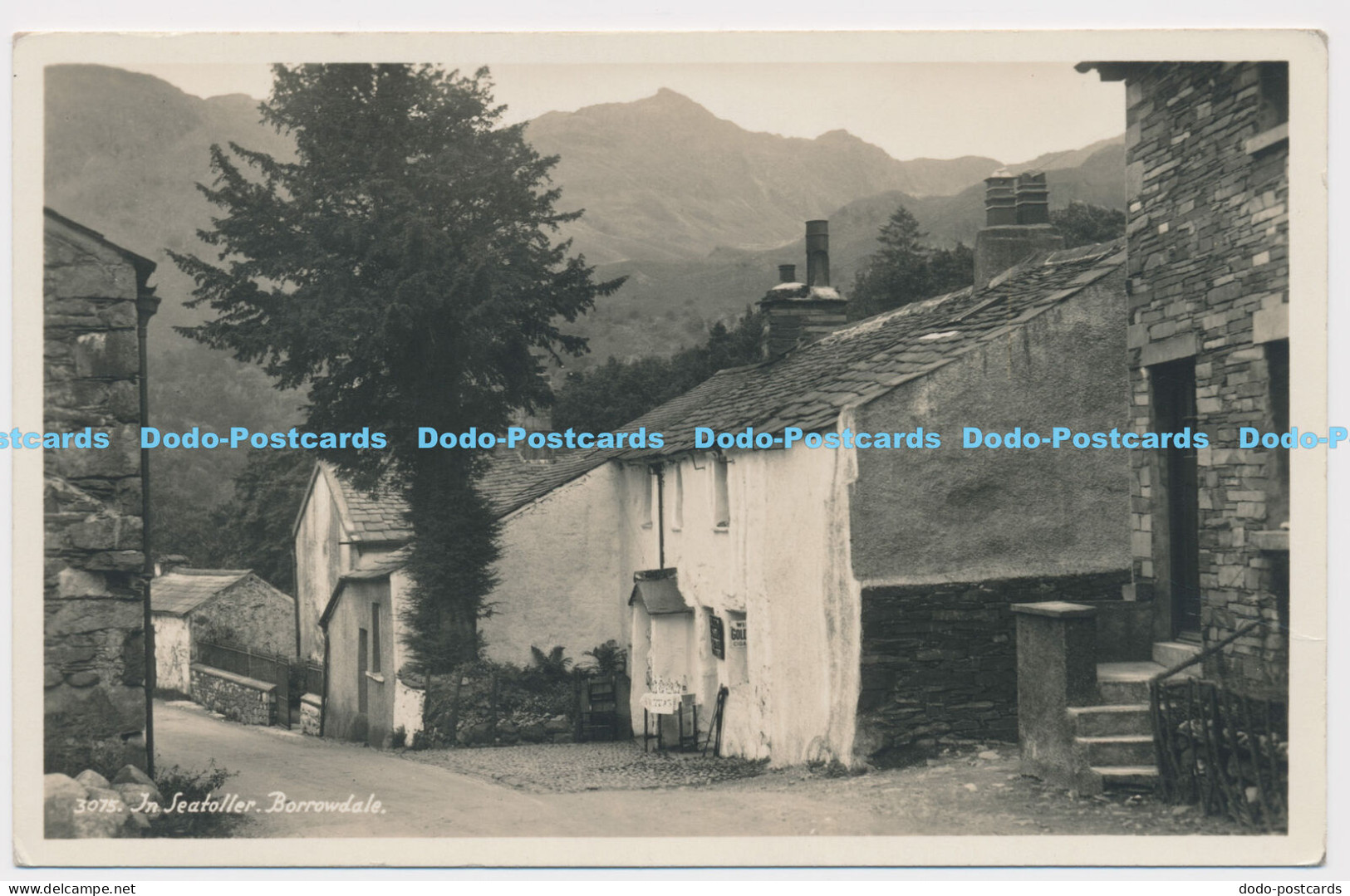 C018413 Borrowdale. In Seatoller. RP. Postcard