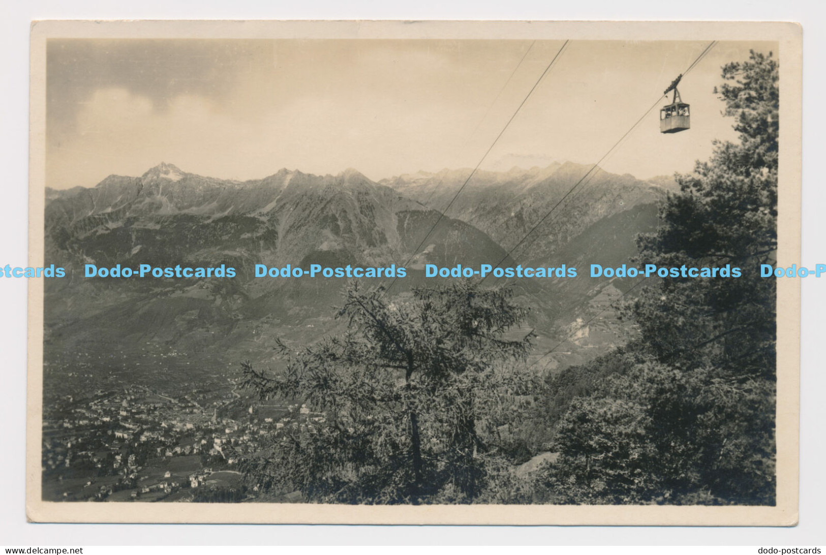 C022267 Teleferica Merano. Avelengo 1244 m. Vista di Merano. Rud Stricker