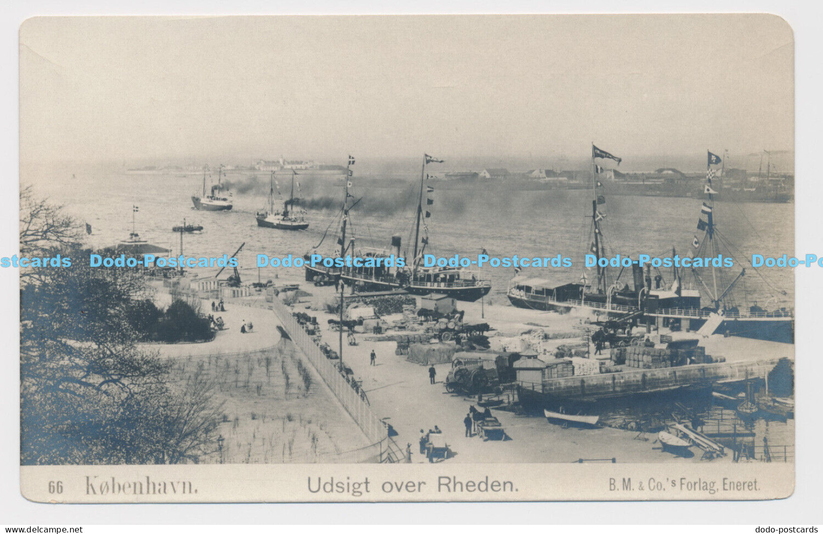 C024645 Kobenhavn. Udsigt over Rheden. B. M. and Co