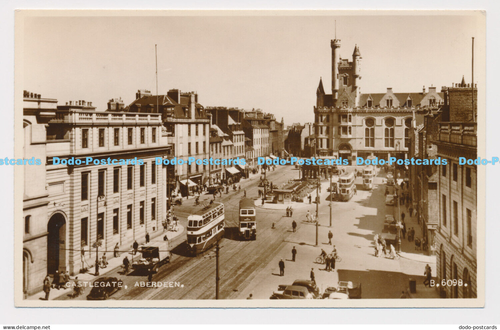 C025307 Aberdeen. Castlegate. Valentine. RP