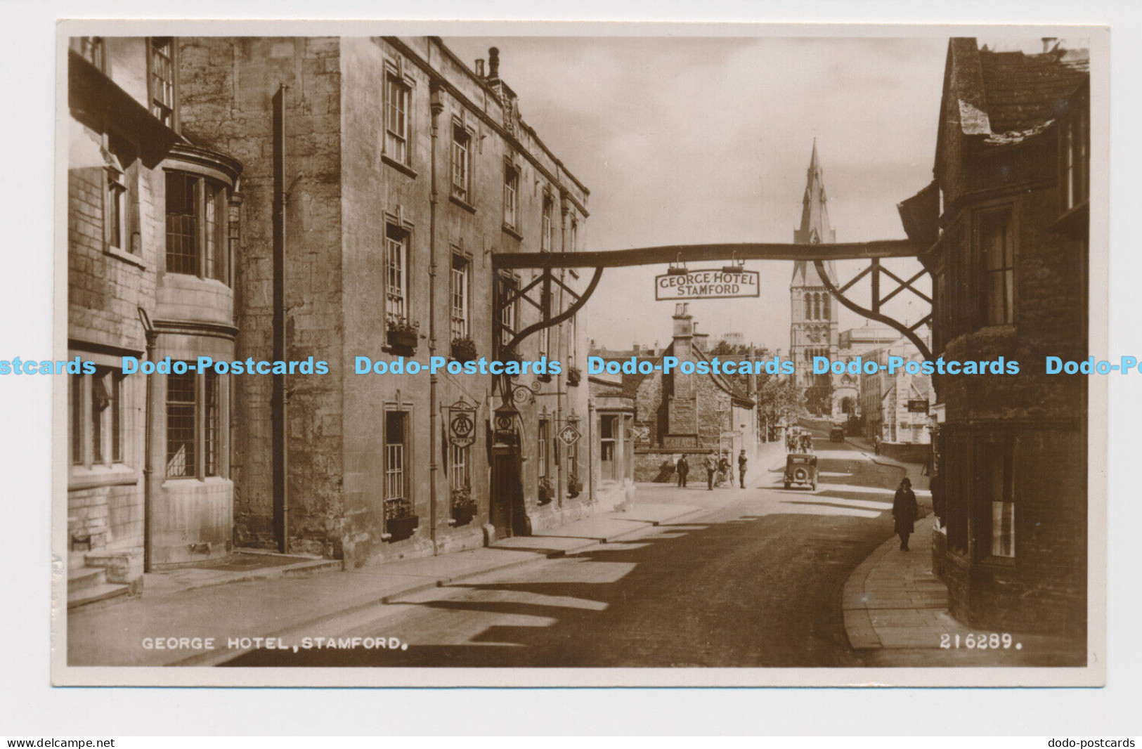 C025417 Stamford. George Hotel. Valentine. RP
