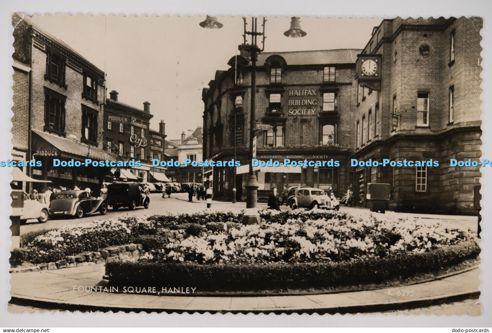 C026249 Hanley Fountain Square Valentine RP PM Stoke on Trent 1964
