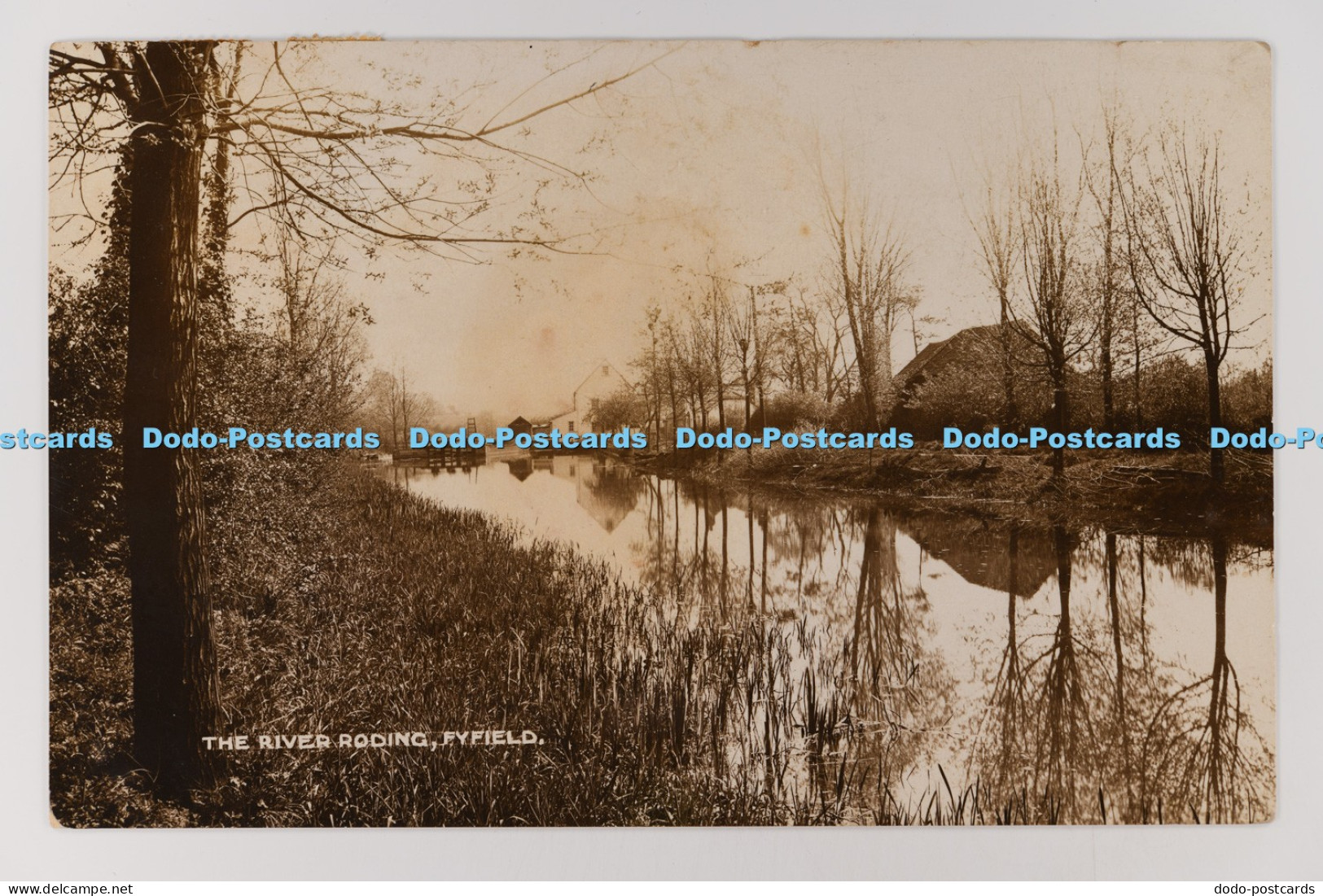 C030417 Fyfield The River Roding Fred Spalding British Manufacture Throughout
