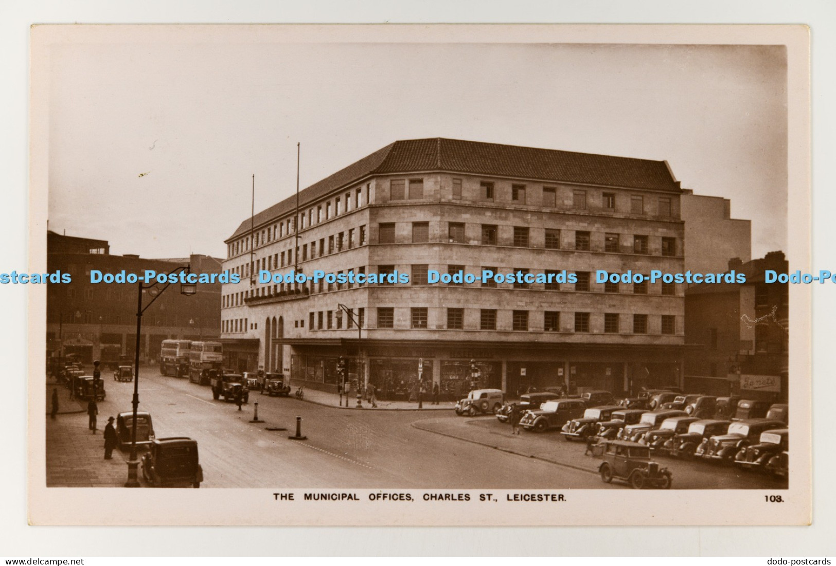 C030556 Leicester Charles St The Municipal Offices A W Holmes Leicester