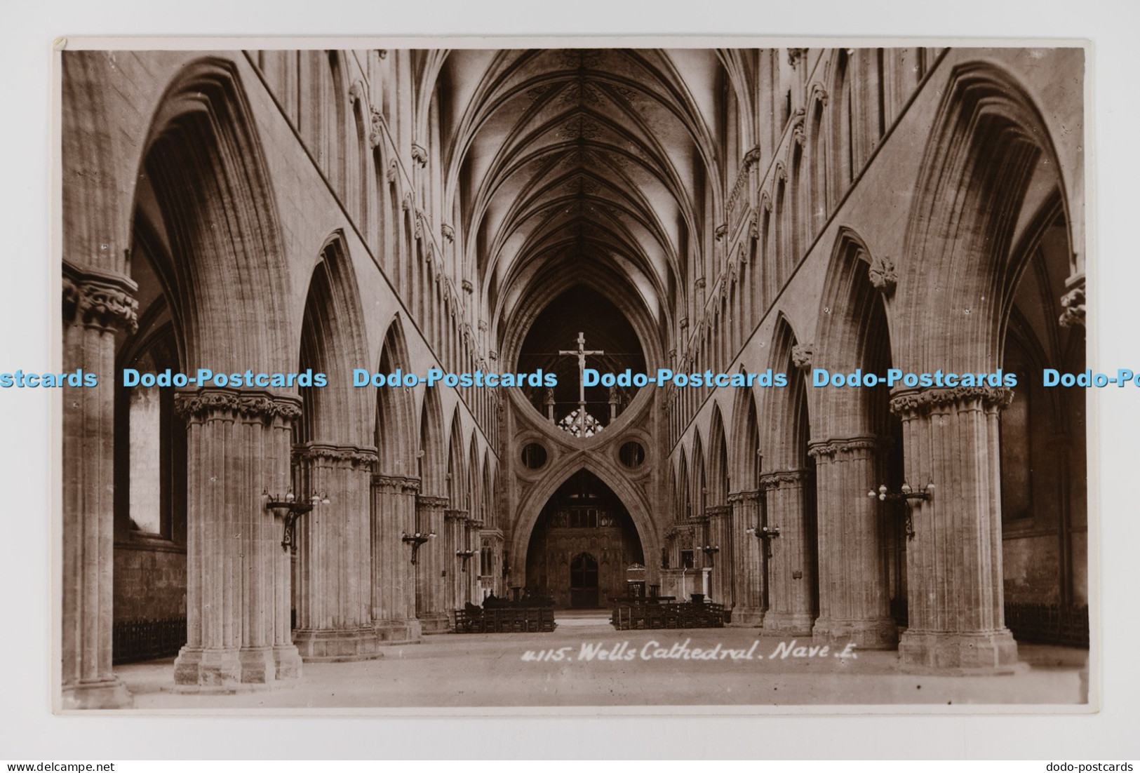 C034025 Wells Cathedral Nave E E A Sweetman Tunbridge Wells RP