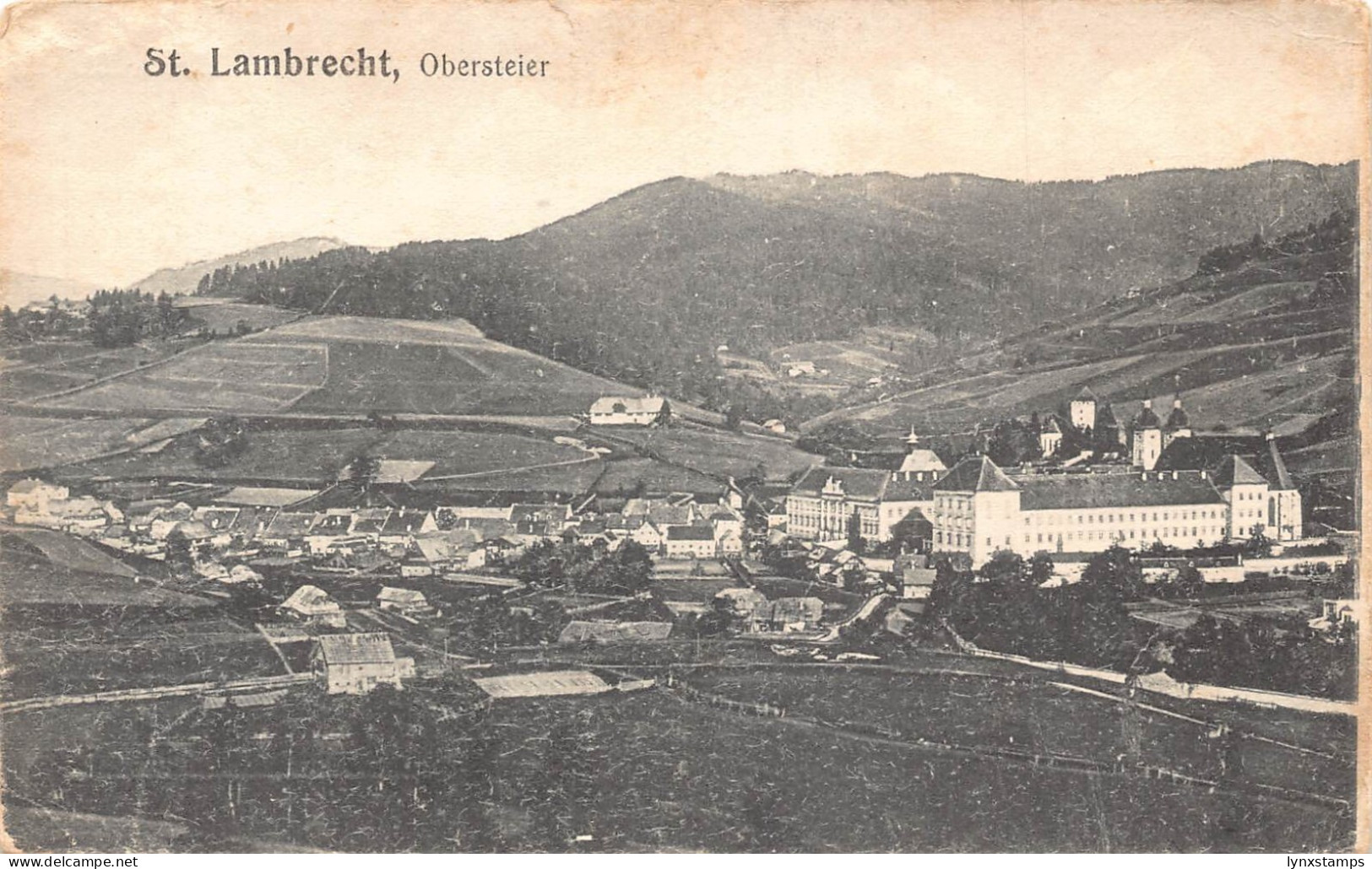 C038 Austria, St. Lambrecht Obersteier general view  vintage postcard