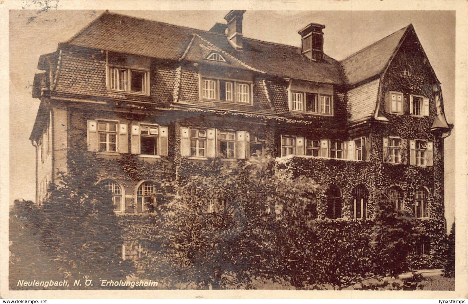 C039 Austria, Neulengbach Erholungheim 1937 vintage postcard