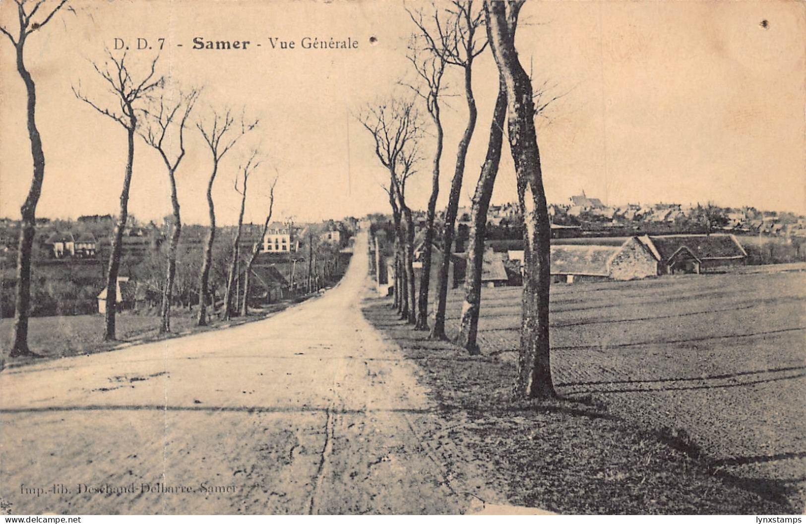 C049 France Samer Vue Generale vintage postcard