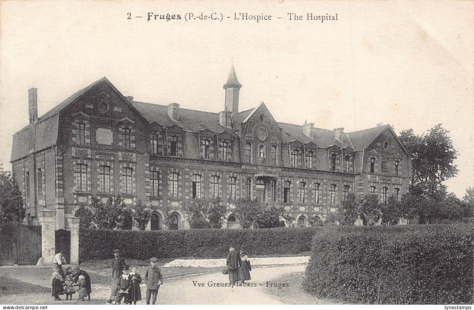 C067 France Fruges The Hospital vintage postcard