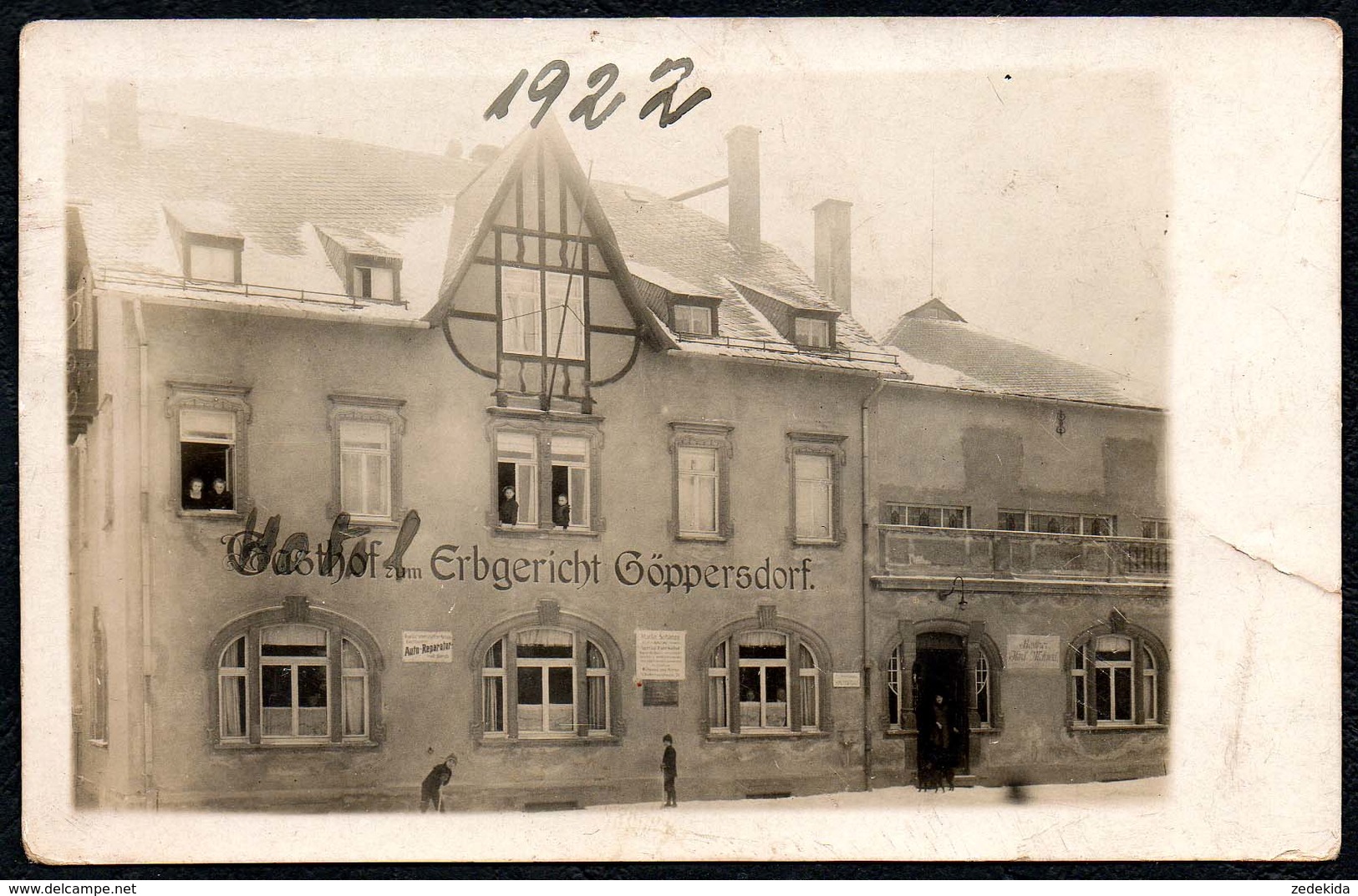 C3438 - Göppersdorf bei Burgstädt - Hotel Gaststätte Erbgericht - Foto AK