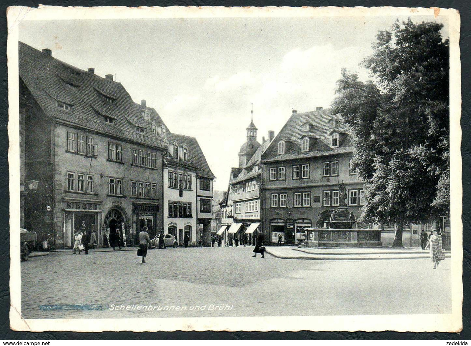 C6460 - Gotha Gasthaus Gaststätte Zur Goldenen Schelle - Feldpost 2. WK WW - Verlag Richard Schenker