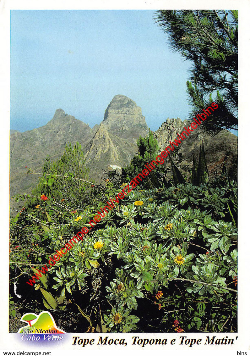Cabo Verde - Tope Moca - Topona e Tope Matin' - Montanhas ao Queste do Monte Gordo - Cape Verde