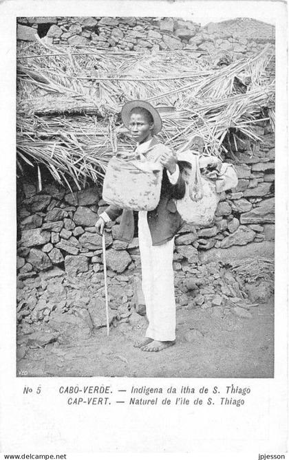CAP-VERT - CABO VERDE - NATUREL DE L'ILE DE S. THIEGO