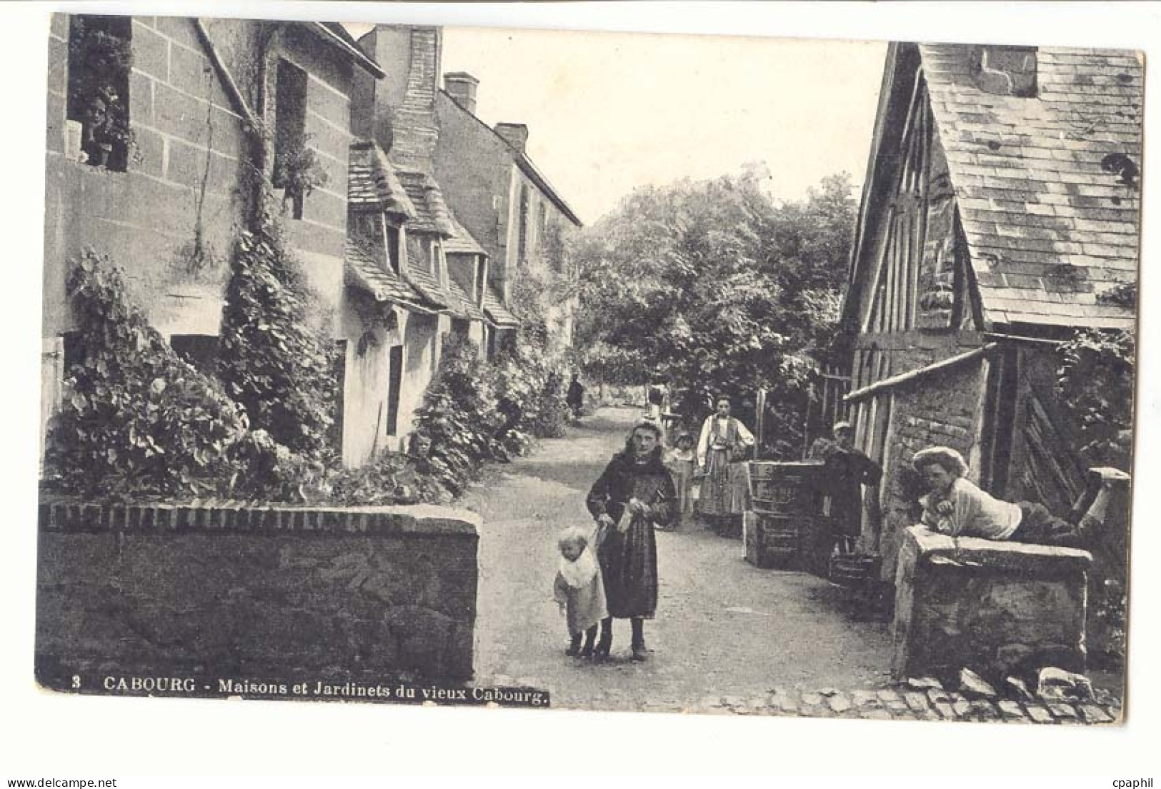 Cabourg CPA Maisons et jardinets du vieux Cabourg