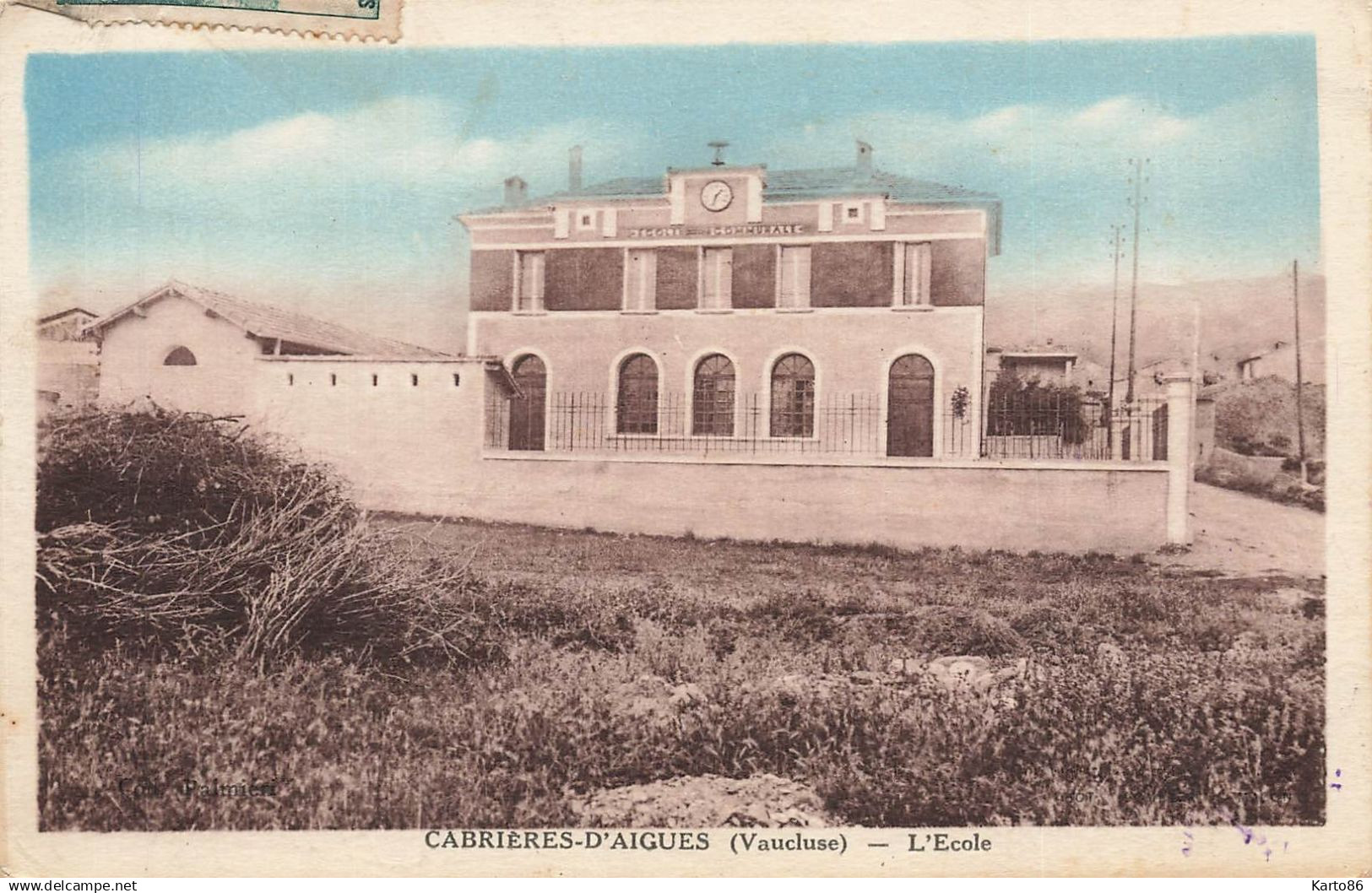 cabrières d'aigues * rue et l'école * établissement scolaire