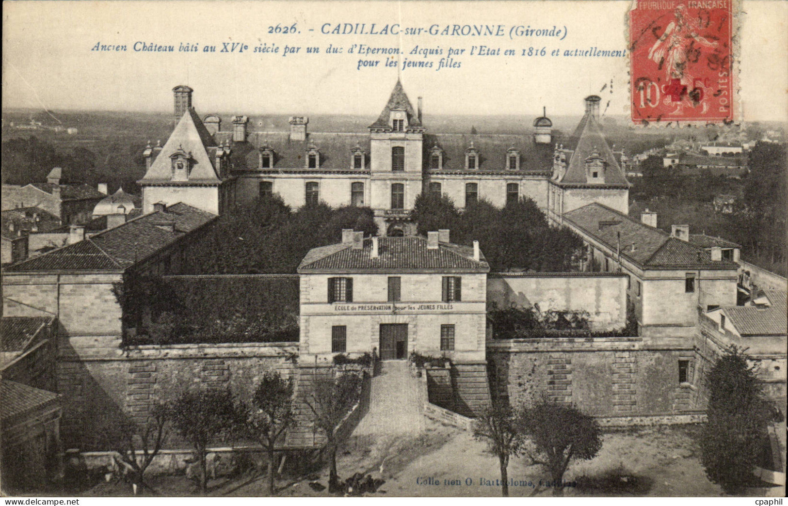 Cadillac sur Garonne CPA Ancien chateau duc d'Epernon