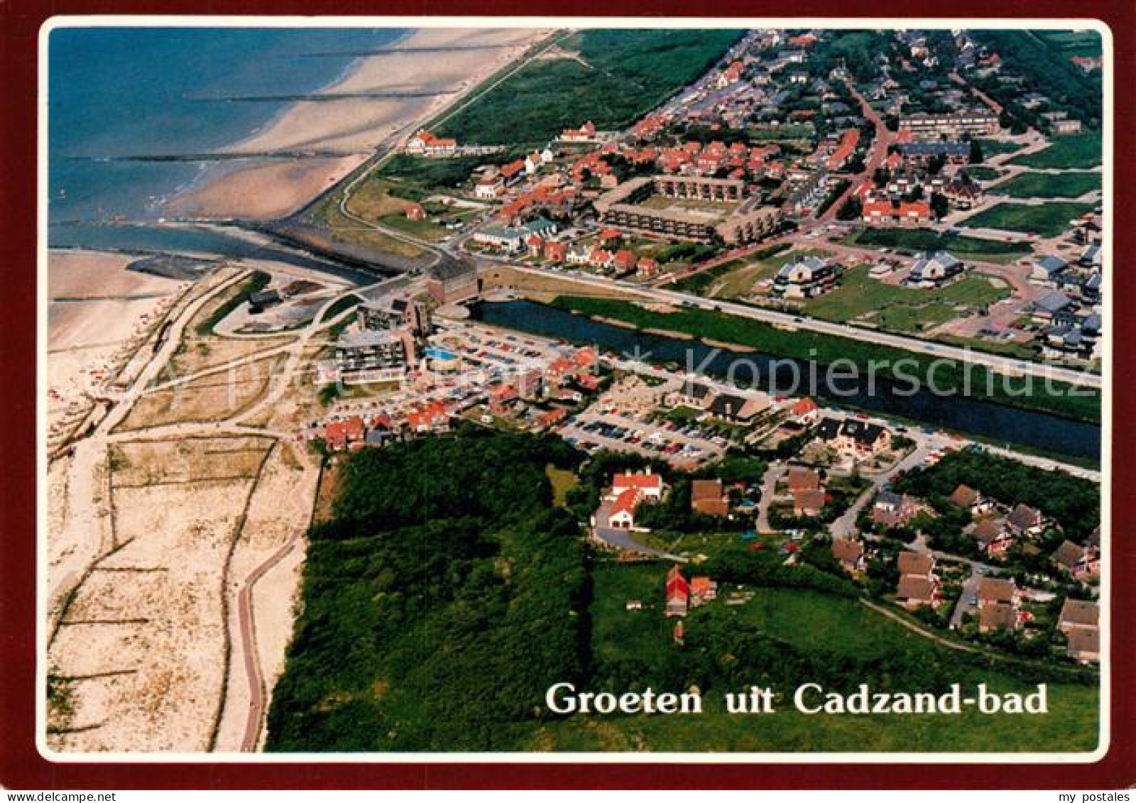Cadzand Bad Fliegeraufnahme