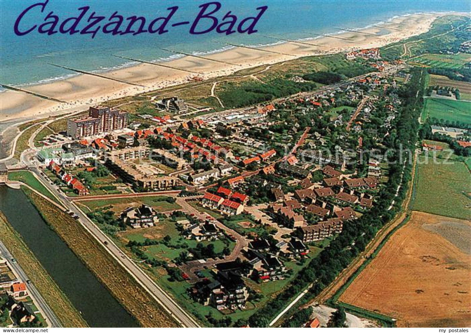 Cadzand Bad Fliegeraufnahme