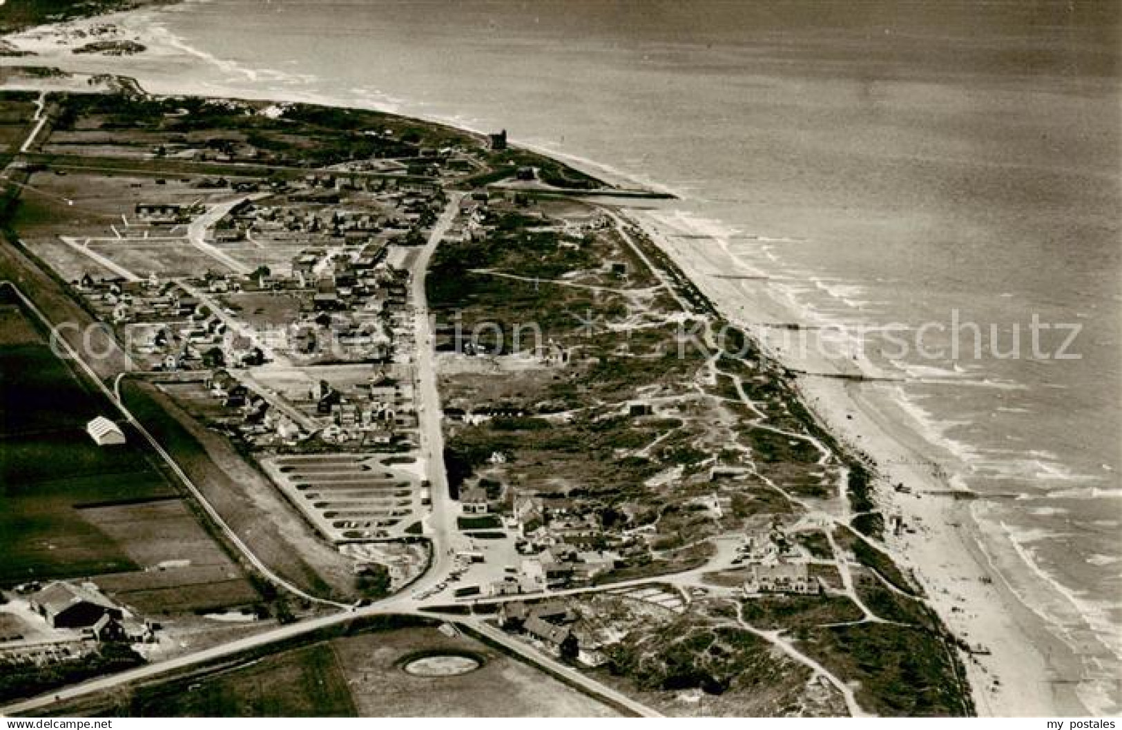 Cadzand Bad Zeeland NL Fliegeraufnahme