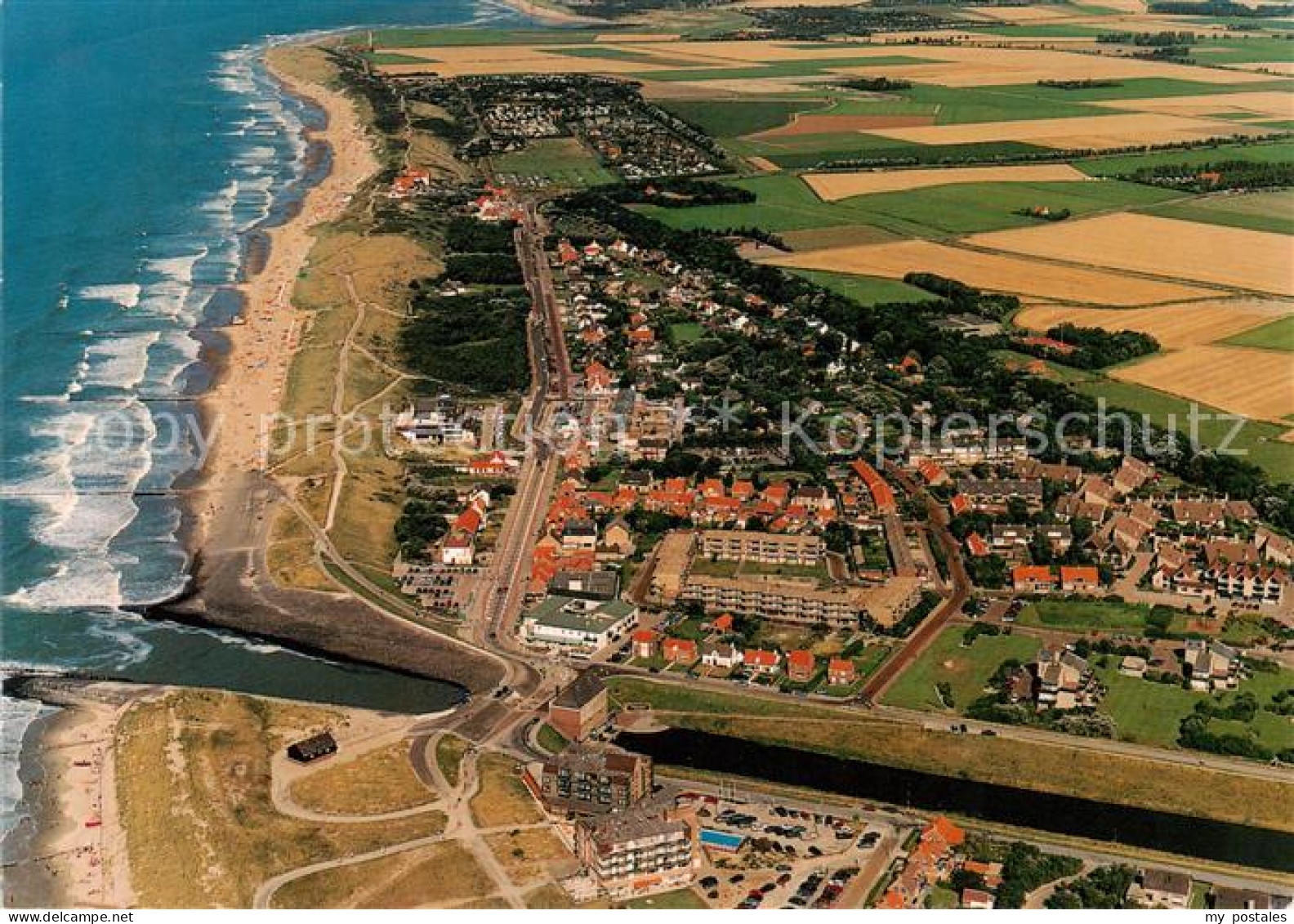 Cadzand Bad Zeeland NL Fliegeraufnahme