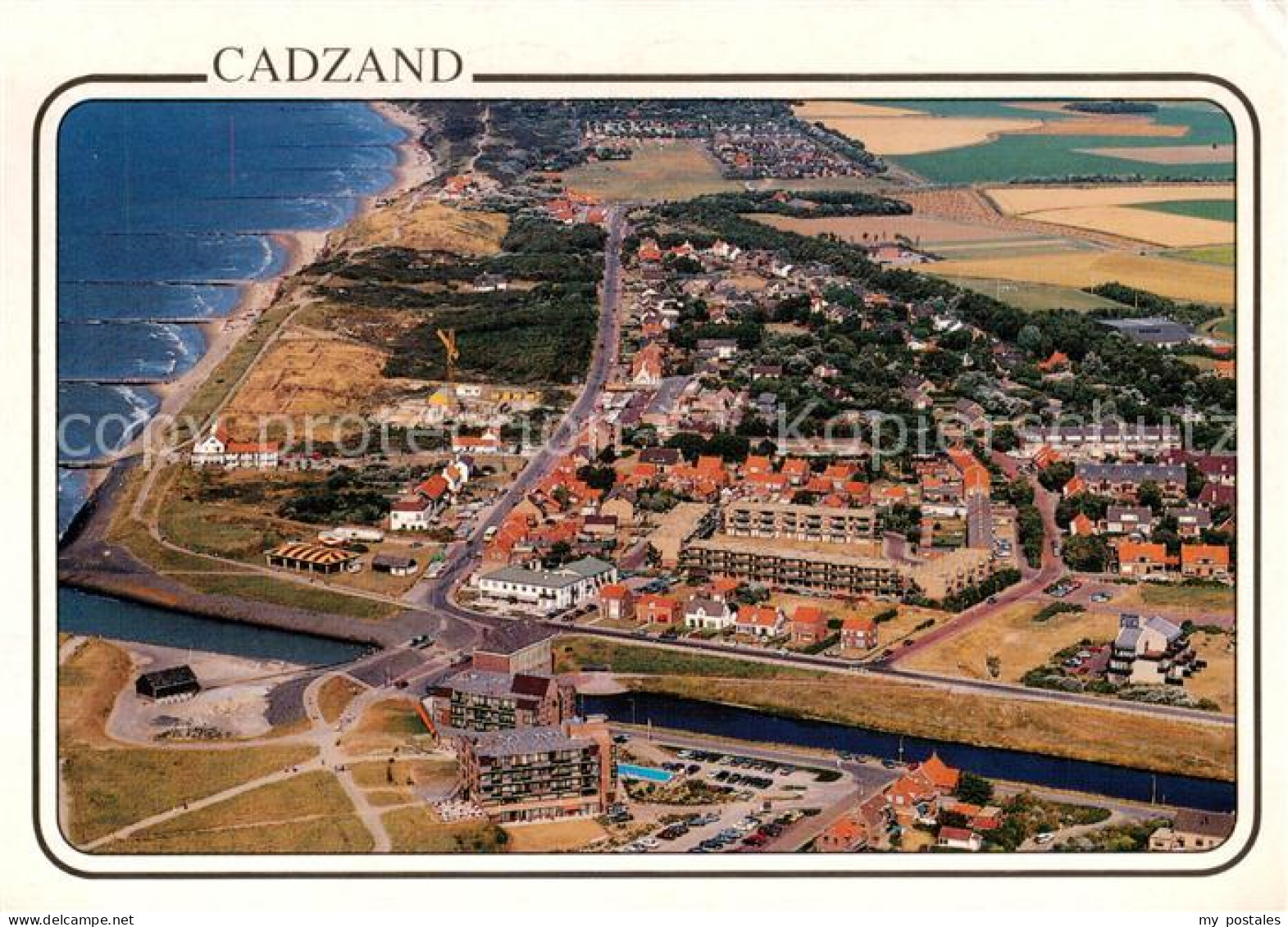 Cadzand Bad Zeeland NL Fliegeraufnahme