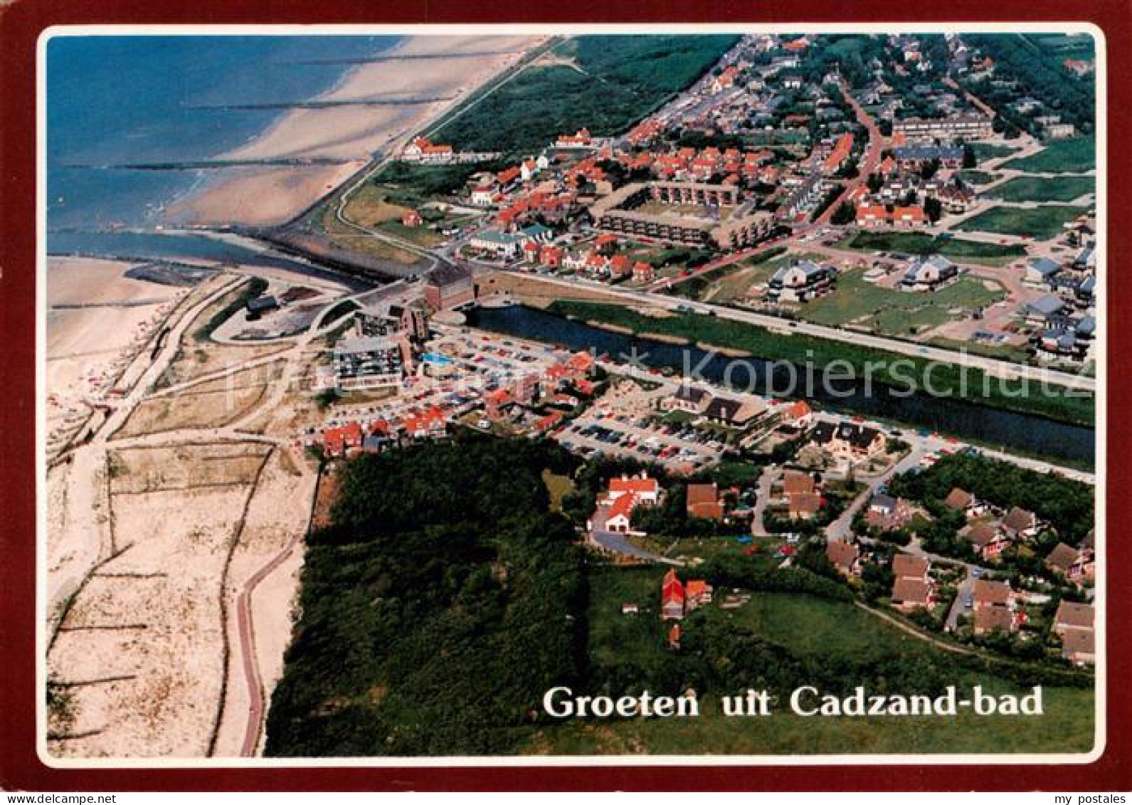 Cadzand Bad Zeeland NL Fliegeraufnahme