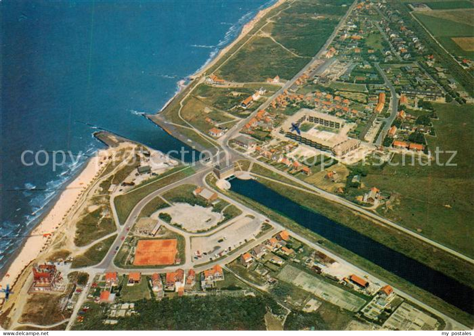 Cadzand Bad Zeeland NL Fliegeraufnahme