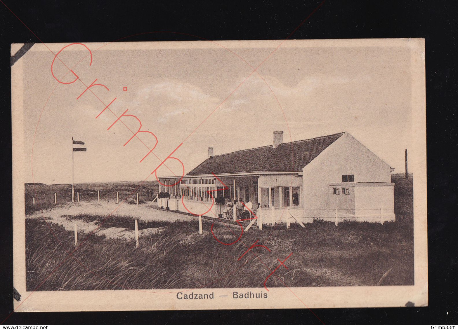 Cadzand - Badhuis - postkaart