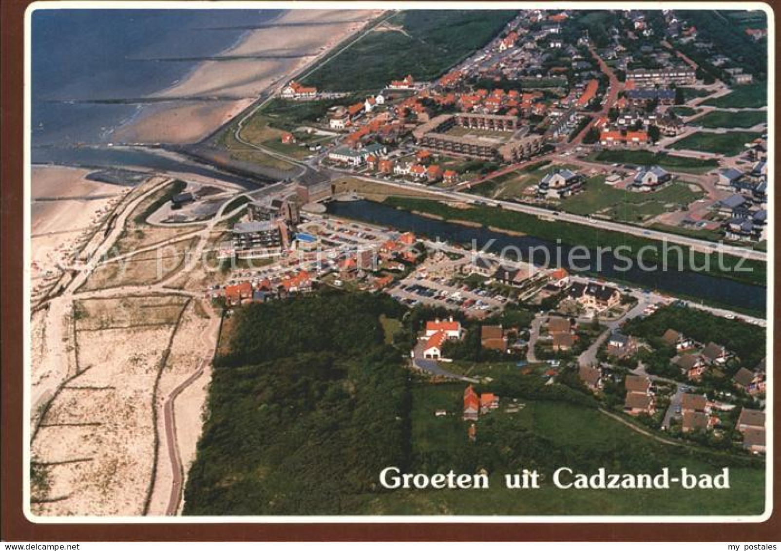 Cadzand Zeeland Fliegeraufnahme