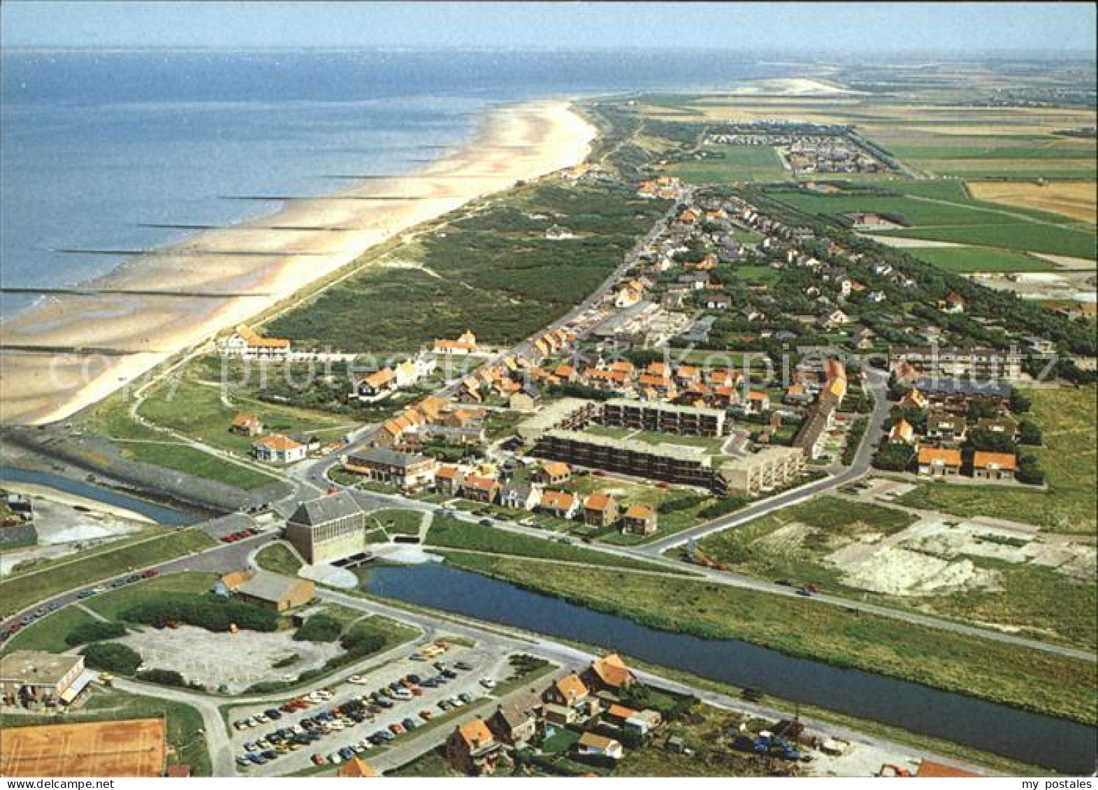 Cadzand Zeeland Fliegeraufnahme